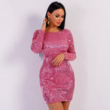 Miss You More Long Sleeve Sequin Mini Dress - Fashion Genie Boutique