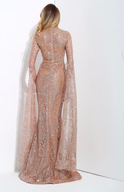 Queen Of The Night Gold Glitter Fishtail Maxi Dress - Fashion Genie Boutique
