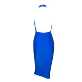Miss Feisty Blue Pleated Mini Dress - Fashion Genie Boutique