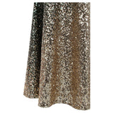 Oh My Posh Green & Gold Sequin Gradient One Shoulder Maxi Gown Dress - Fashion Genie Boutique