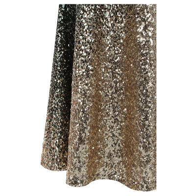 Oh My Posh Green & Gold Sequin Gradient One Shoulder Maxi Gown Dress - Fashion Genie Boutique