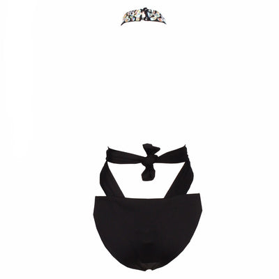 Kimmy Black Crystal Embellished Swimsuit - Fashion Genie Boutique