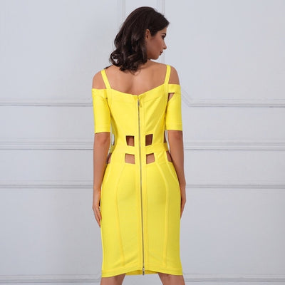 Golden Girls Yellow Mini Dress - Fashion Genie Boutique