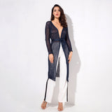 Graceful Ways Navy Glitter Knit Cardigan - Fashion Genie Boutique