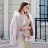 Fabulous Luxor Cream Faux Fur Jacket - Fashion Genie Boutique