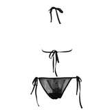 Beach Bae Nude Crystal Embellished Bikini Swimsuit - Fashion Genie Boutique