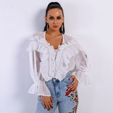 Layer It On White Ruffle Top - Fashion Genie Boutique