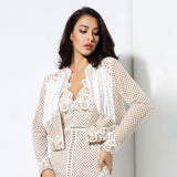 Shake It White Tassel Jacket - Fashion Genie Boutique