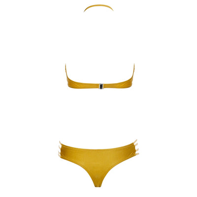 Memarizing Yellow & Gold Bikini Swimsuit - Fashion Genie Boutique