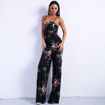 Flaunting Florals Wide Leg Jumpsuit - Fashion Genie Boutique