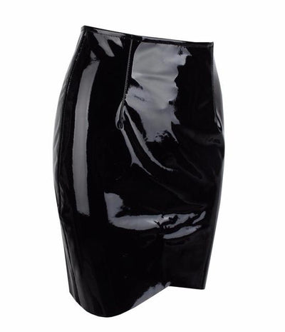 League Of Your Own Nude Faux Leather Mini Skirt - Fashion Genie Boutique