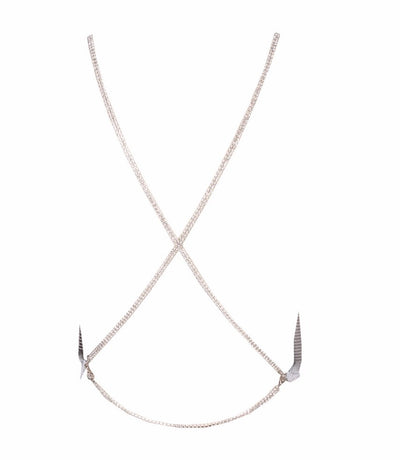 Best Mistake Plunge Silver Metalic Cami Crop Top - Fashion Genie Boutique