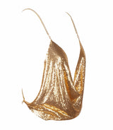 Best Mistake Plunge Silver Metalic Cami Crop Top - Fashion Genie Boutique