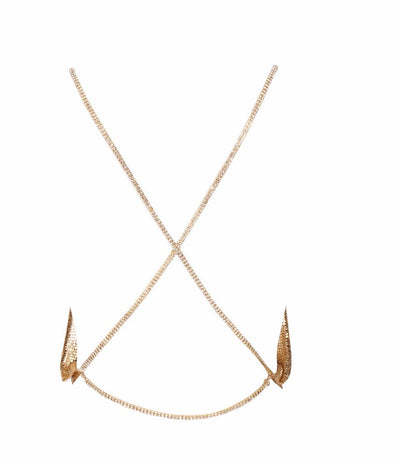Best Mistake Plunge Silver Metalic Cami Crop Top - Fashion Genie Boutique