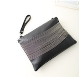 Black Chained Zipper Clutch Bag - Fashion Genie Boutique