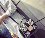 Butterfly Patchwork Tote Handbag - Fashion Genie Boutique