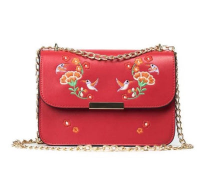 Embroidered Crossbody Handbag - Fashion Genie Boutique