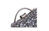 Jane Silver Diamond Rhinestone Clutch Bag - Fashion Genie Boutique