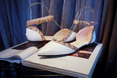 Between Me and You White Studded Pumps - Fashion Genie Boutique