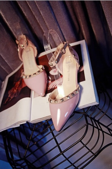 Between Me and You Pink Studded Pumps - Fashion Genie Boutique