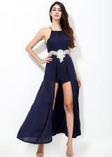 California Dreaming Navy Maxi Skirt Playsuit - Fashion Genie Boutique