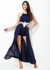 California Dreaming Navy Maxi Skirt Playsuit - Fashion Genie Boutique