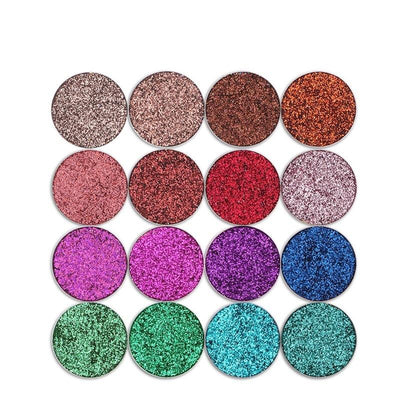 TZ Cosmetics Single Pressed Powder Glitter Eyeshadow - Fashion Genie Boutique