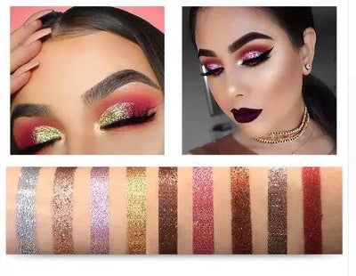 TZ Cosmetics Galaxy Pressed Glitter Eyeshadow Palette - Fashion Genie Boutique