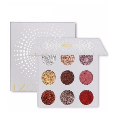 TZ Cosmetics Galaxy Pressed Glitter Eyeshadow Palette - Fashion Genie Boutique