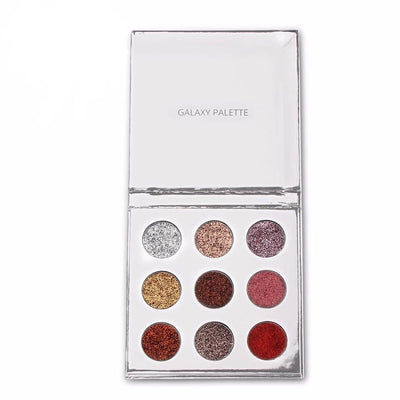 TZ Cosmetics Galaxy Pressed Glitter Eyeshadow Palette - Fashion Genie Boutique