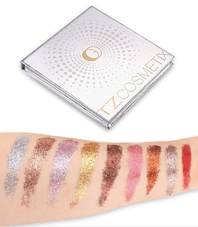 TZ Cosmetics Galaxy Pressed Glitter Eyeshadow Palette - Fashion Genie Boutique