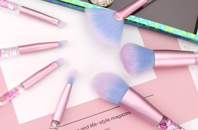 Aquariumb Mermaid Glitter Make Up Brushes - Fashion Genie Boutique