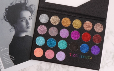 TZ Cosmetics Glitter & Gloss Eyeshadow Palette - Fashion Genie Boutique