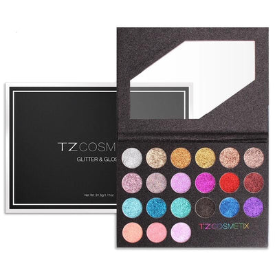 TZ Cosmetics Glitter & Gloss Eyeshadow Palette - Fashion Genie Boutique