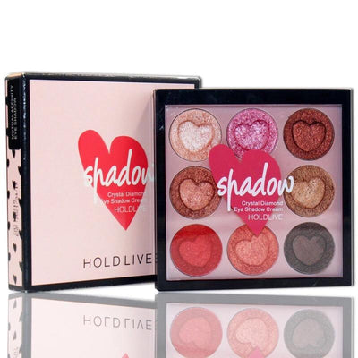 Hold Live Crystal Diamond Glitter Eyeshadow Palette - Fashion Genie Boutique