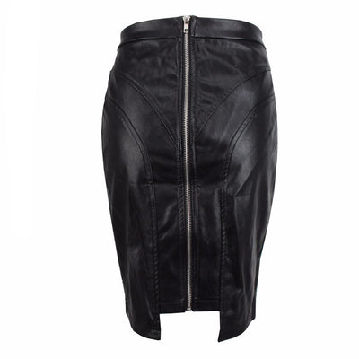 Sin City Faux Leather Studded Mini Skirt - Fashion Genie Boutique