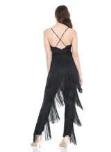 Black Beauty Sequin Tassel Jumpsuit - Fashion Genie Boutique