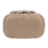 Eileen Flower Crystal Clutch Bag - Fashion Genie Boutique
