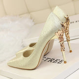 Platinum Status Statement High Heels - Fashion Genie Boutique
