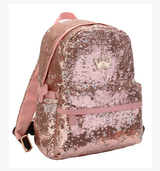 Rose Gold Sequin Mini Backpack - Fashion Genie Boutique