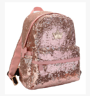 Rose Gold Sequin Mini Backpack - Fashion Genie Boutique