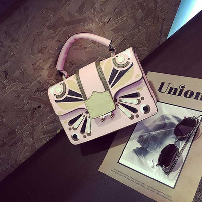 Butterfly Patchwork Tote Handbag - Fashion Genie Boutique