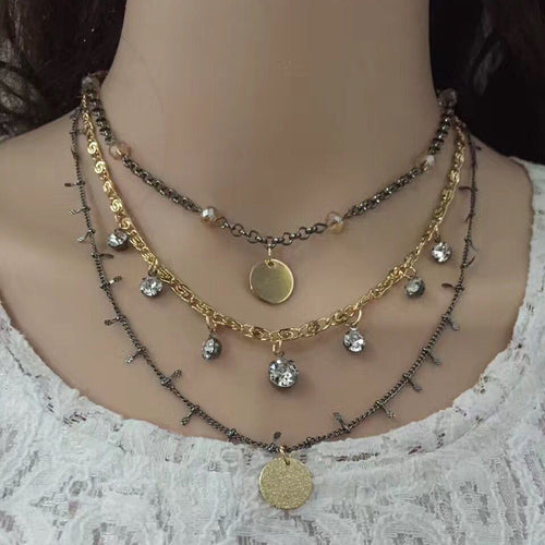 Layered Choker Necklace - Fashion Genie Boutique