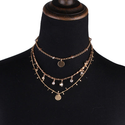 Layered Choker Necklace - Fashion Genie Boutique