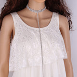 Rhinestone Collar Necklace - Fashion Genie Boutique