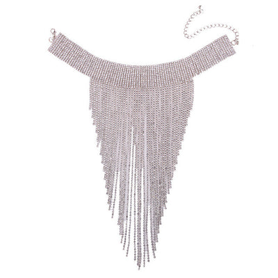 Tassel Choker Statement Necklace - Fashion Genie Boutique