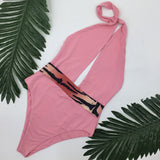 Trinidad Orange Plunge Swimsuit - Fashion Genie Boutique