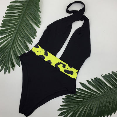 Trinidad Orange Plunge Swimsuit - Fashion Genie Boutique