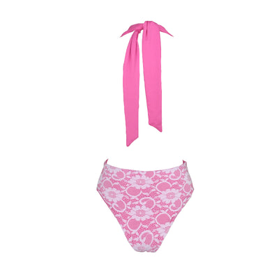 Livello Pink Plunge Swimsuit - Fashion Genie Boutique