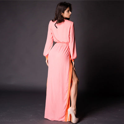 Shaya Orange Maxi Kaftan - Fashion Genie Boutique